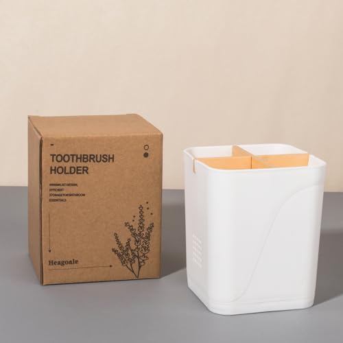 Electric Toothbrush Holder Tooth Brush and Toothpaste Organizer, White - Image 5