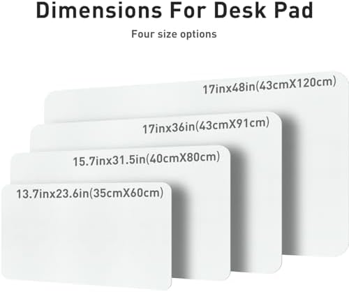 Aothia Leather Desk Pad Protector, Office Mat, Large Mouse Pad, Non-Slip PU Leather Blotter, Laptop Desk Pad, Waterproof Writing Pad for Office and Home (Barely Grey, 31.5" x 15.7") - Image 4