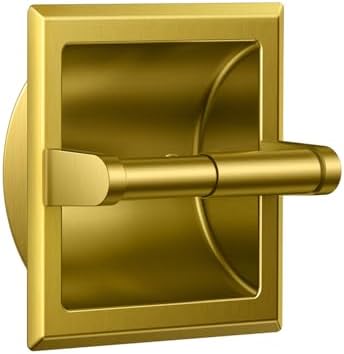 FORIOUS Recessed Toilet Paper Holder for Mega Rolls, Brushed Gold by FORIOUS