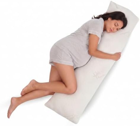 Snuggle-Pedic 18x54 Down Alternative Maternity Body Pillow for Side Sleeper by Snuggle-Pedic