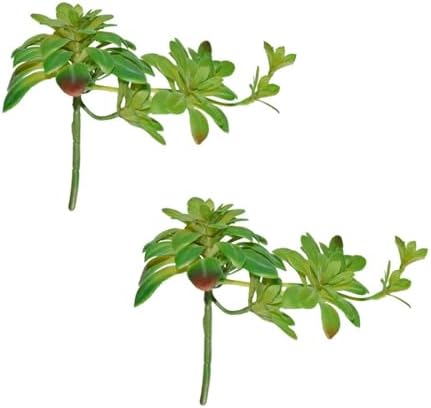 2pcs Artificial Succulent Plants, Realistic Large Fake Succulents, Artificial Hanging Ornaments for Decor by Gcrdplat