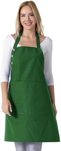 TOSHE Kitchen Apron for Women & Men Waterdrop Resistant, Adjustable Button by TOSHE