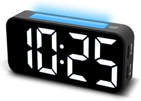 Topski Loud Alarm Clocks for Bedrooms Heavy Sleepers, Digital Clock with Night Light, Large Display, Dual Alarm, Snooze, Dimmable Bedside Alarm Clock for Kids Teens Boys Girls by Topski