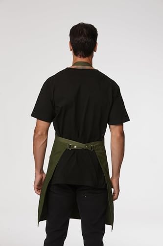 Chef Men Canvas Waterproof Apron Pocket 4251GB - Image 2