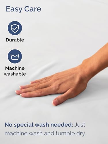 CGK Extra Deep King Single Fitted Sheet Only - White - Image 5