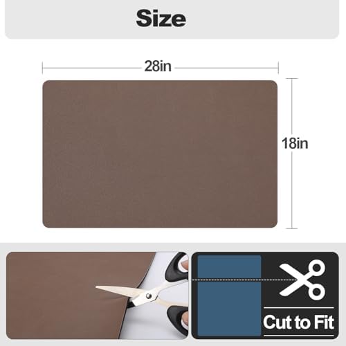 Ecotrim - Dish Drying Mat for Kitchen Counter | Coffee Bar Mat for Countertops | Heat Resistant Drainer Mat with Non-slip Rubber Backed | Hide Stain Kitchen Absorbent Draining Mat | Brown 18"x28" - Image 5