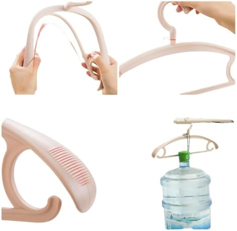 Heavy Duty Hanger Swivel Wide Shoulder Clothes Hanger Pink - Image 5