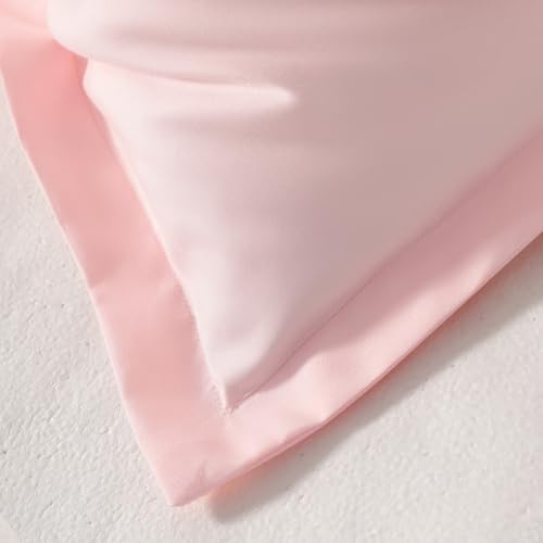 FLXXIE Microfiber Standard Pillow Shams Set of 2, Blush Pink - Image 3