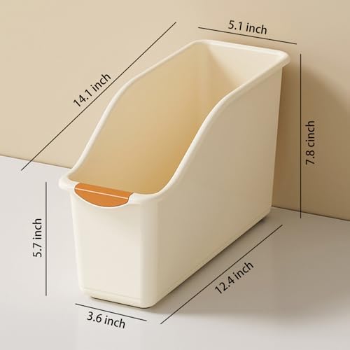2 Pack Roll Out Plastic Organizer Bins, Tall Under Sink Organizer - Image 2