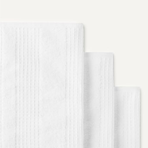 Amazon Basics Organic Cotton Waffle Kitchen Dish Cloths, Ultra Absorbent, Quick Drying, Lint-Free, 12 x1 2 inches, 6-Pack, White - Image 4