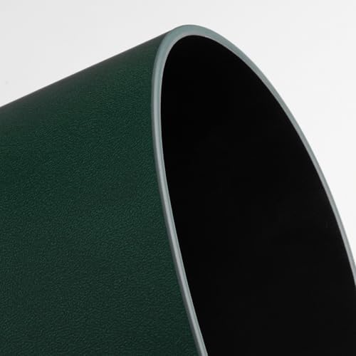 Nekmit Leather Desk Blotter Pad 17 x 12 Inches, Flat, Non-Slip, Waterproof, Green - Image 2