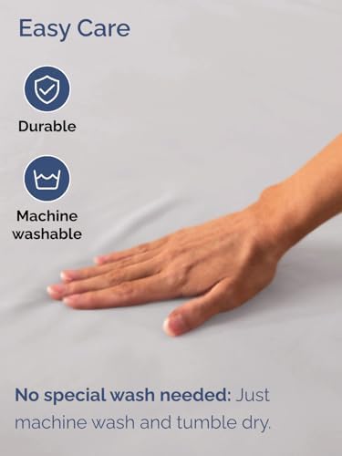 CGK Extra Deep King Single Fitted Sheet Only - French Grey - Image 5