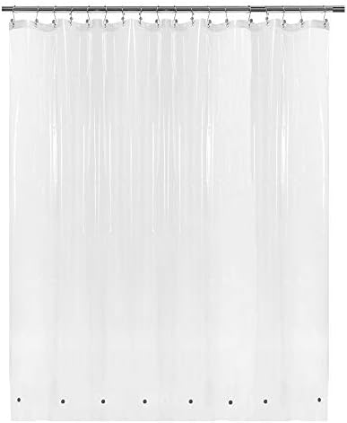 Barossa Design Extra Wide Shower Curtain Liner 108" x 72", Clear by BarossaDesign