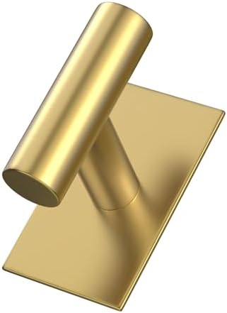 VAEHOLD Wall Towel Hooks, Heavy Duty Sticky Holder Waterproof Towel Hooks for Hanging Coat, Clothes, Closet Hook Wall Mount for Kitchen (Gold, 4 Pack) - Image 6