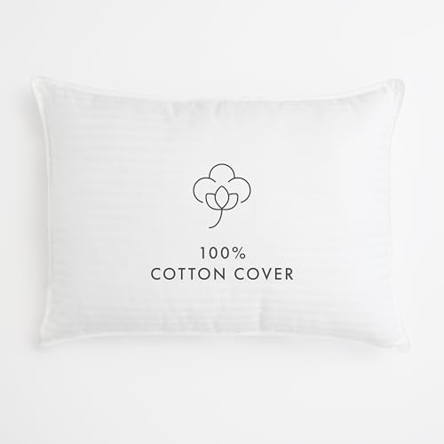Linen Market Cooling Gel Queen Pillows Set of 2-100% Cotton Cover, Soft Gel-Fiber Filling, Bed Pillows for All Sleepers, Odorless and Non-Toxic, Perfect Firmness for Cool Comfort - Image 2