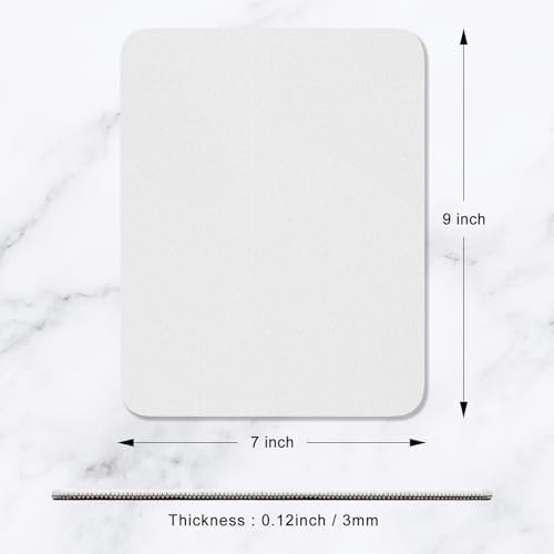 Hsurbtra Mouse Pad, Premium-Textured Square Mousepad 7 x 9 Inch, Thick 3 mm Anti-Slip Waterproof Rubber Pretty Cute Computer Mat for Office Gaming Laptop Women Kids Space Gray - Image 5