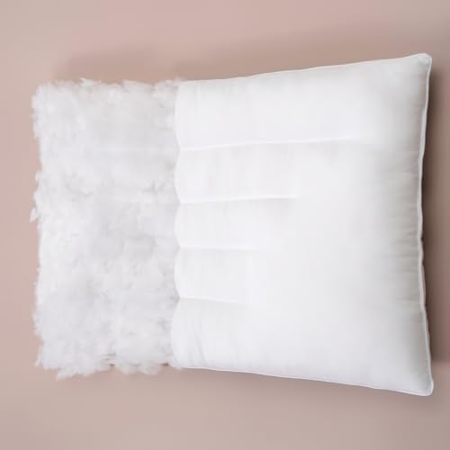 Pozino Flat Thin Pillows for Sleeping - Standard Size 1 Pack Slim Bed Pillows for Side Back Stomach Sleepers,2.5 inch Height Ultra Low Pillows,Down Alternative Filling - Image 4