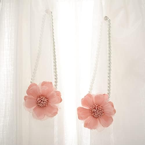 SUQ I OME Pearl Magnetic Curtain Tieback, Pink, 9cm, 1 Pair - Image 7