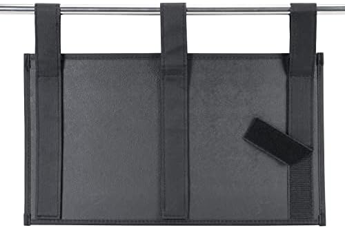 Zafit Hanging Bedside Caddy, Bedside Storage Organizer for Magazine, Phone, Remote control (6 Pockets-Black) - Image 5