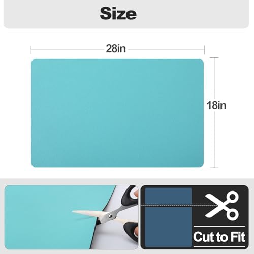 Ecotrim - Dish Drying Mat for Kitchen Counter | Coffee Bar Mat for Countertops | Heat Resistant Drainer Mat with Non-slip Rubber Backed | Hide Stain Kitchen Absorbent Draining Mat | Turquoise 18"x28" - Image 5