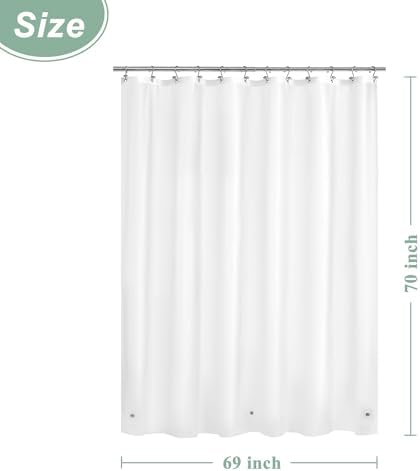 Mrs Awesome 69 x 70 Inches Frosted Shower Curtain Liner - Image 6