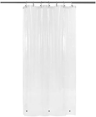 Barossa Design Narrow Shower Curtain Liner Waterproof PEVA, Clear, 36x84 by BarossaDesign