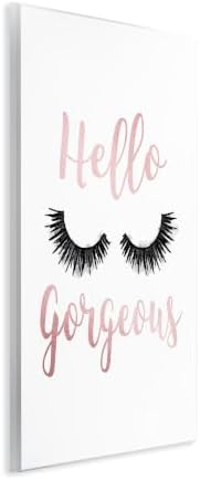 'Hello Gorgeous Black Eyelashes'| Wall Plaque Art - Image 2