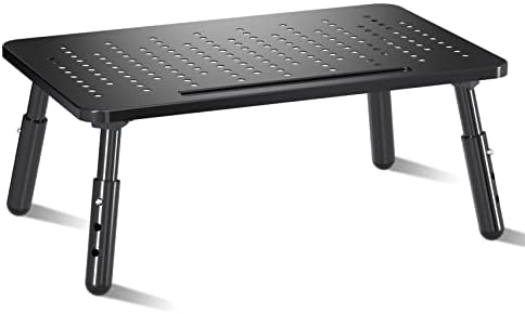 Bracwiser Foldable Monitor Riser Metal Computer Stand for Desk 3 Height Adjustable Laptop Stand with Pen Storage, MST013 by Bracwiser