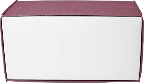 Carrotez Tissue Box Cover, [Refined] Modern PU Leather Rectangular Tissue Box Holder - Decorative Holder/Organizer for Bathroom Vanity Countertop, Night Stands, Office Desk 9.5"X5"X5" - Dry Rose - Image 7