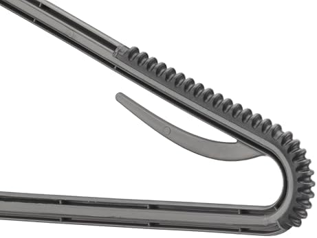 Whitmor Slim Sure-Grip Hangers with Swivel Hook - White and Gray - Set of 20 - Image 5