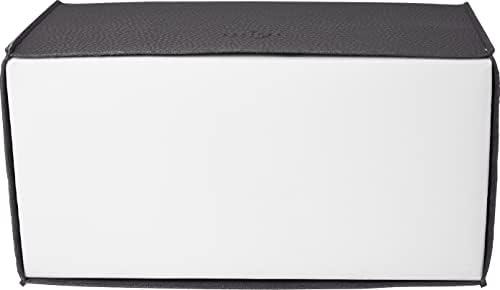 Carrotez Tissue Box Cover, [Refined] Modern PU Leather Rectangular Tissue Box Holder - Decorative Holder/Organizer for Bathroom Vanity Countertop, Night Stands, Office Desk 9.5"X5"X5" - Charcoal - Image 7