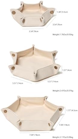 Canvas Storage Tray Key Tray Catchall Tray Stylish and Practical Organizer - Image 2