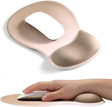 EooCoo Mouse Pad with Gel Wrist Rest, Ergonomic Mousepad Wrist Alignment by EooCoo