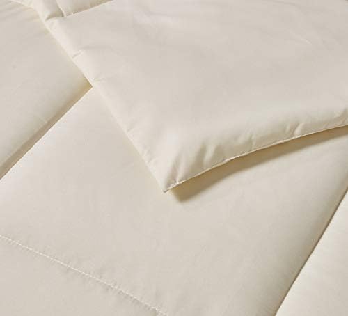 Blue Ridge Home Fashions Microfiber Light Weight Solid Down Alternative All Season Comforter-Hypoallergenic Polyester Fill, Full-Queen, Ivory - Image 6