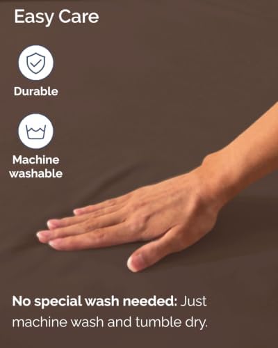 CGK Linens 2 Pack Extra Deep Twin Fitted Sheets - Brown - Image 6