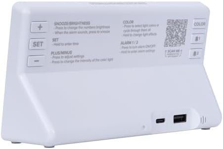 La Crosse Technology 617-149 Digital Alarm Clock with Color Changing Glow Light - Image 6