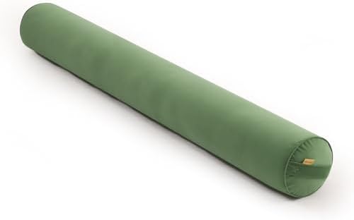 Long Round Body Pillow for Adults, 59 x 7.87 in, Olive Green by Ailuteie