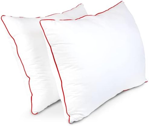 Empyrean Bedding Bed Pillows for Sleeping - Premium Pillows Standard Size Set of 2 - Perfect for Stomach, Side and Back Sleepers - 20 x 26 inches,White - Image 2