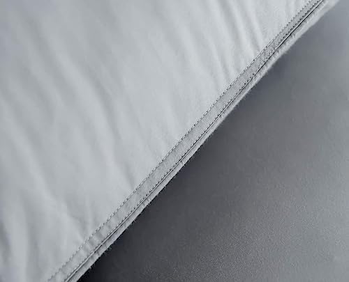 Natural Goose Down Feather Pillow for Sleeping 2 Pack,100% Cotton Cover Bed Pillow -Side Back Sleepers Standard Size Set of 2 - Image 4