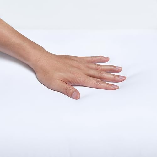 Amazon Basics Down Alternative Bed Pillows and Pillow Protector Case Set, Medium Density, Standard Size 26" x 20", Hypoallergenic, Microfiber, Washable, White, 2-Pack - Image 5