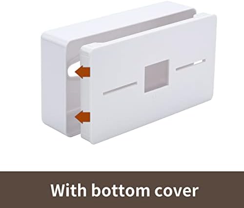 Y-in Hand Tissue Box Cover, Rectangular White Wall Mounted Facial Paper Holder Dispenser, Prefert for Storage on Bathroom Vanity, Kitchen, Night Stand, Countertops Office and Car. - Image 4