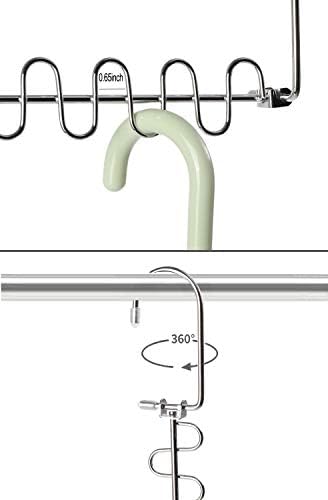 GEFTOL Metal Space Saving Hangers 12 Slots New Version Hanger Magic Cascading Hanger Closet Wardrobe Clothes Organizer(8 Pack) - Image 7