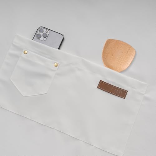 Tosewever Art Aprons for Women Painting Pottery Baking, Mens Buckle Straps Kitchen Apron with Pockets for Chef Cooking - Image 3
