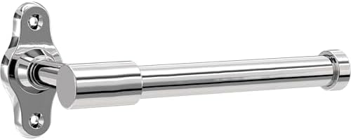 Franklin Brass Calloway (1-Pack) Toilet Paper Holder Polished Chrome Euro Tissue Roll Holder Single Post Toilet Tissue Holder Wall Bathroom Accessories Bath Organization/Storage CLWY51-PC by FranklinBrass