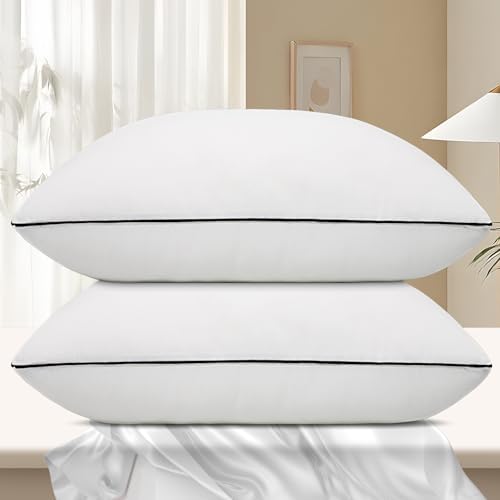 Vorouhals Hotel Collection Bed Pillows for Sleeping 2 Pack King Size Cooling Pillows Set of 2 for Back, Stomach or Side Sleepers, Super Soft Down Alternative Microfiber Filled Pillows by Vorouhals