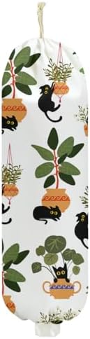 Cat Plastic Bag Holder 22.5x9 Inch, Plant Gifts for Women Cat Lovers by Unknown