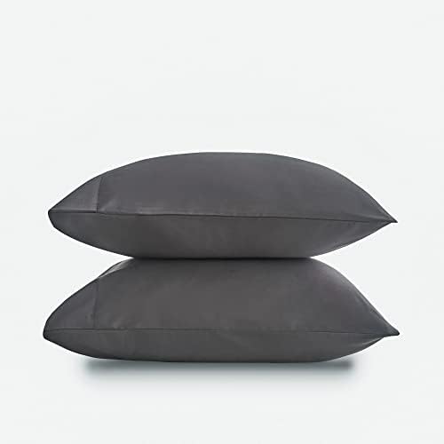 DOZ by SIJO Pillowcase Set, 100% Viscose derived from Organically Grown Bamboo, Buttery Soft, Silky, Breathable, Cooling, Oeko-TEX, High GSM, 2-Pack, Envelope Closure (Queen, Storm) - Image 2