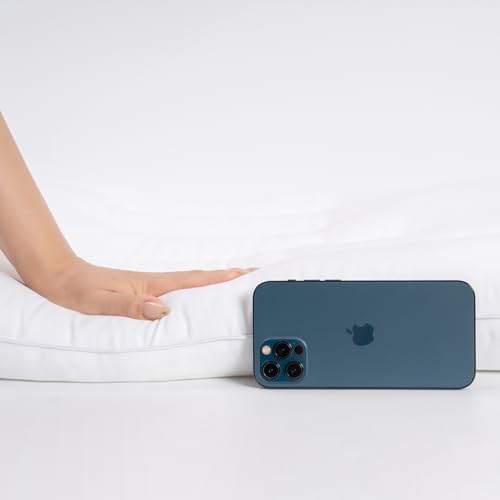 Pozino Flat Thin Pillows for Sleeping - Standard Size 1 Pack Slim Bed Pillows for Side Back Stomach Sleepers,2.5 inch Height Ultra Low Pillows,Down Alternative Filling - Image 6
