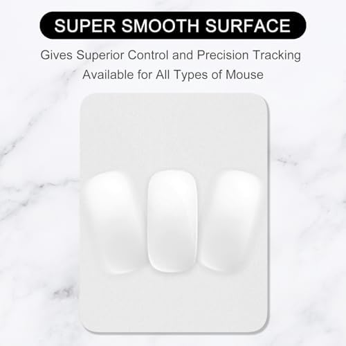 Hsurbtra Mouse Pad, Premium-Textured Square Mousepad 7 x 9 Inch, Thick 3 mm Anti-Slip Waterproof Rubber Pretty Cute Computer Mat for Office Gaming Laptop Women Kids Space Gray - Image 2