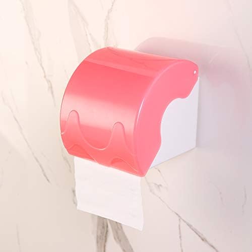 Wall Mounted Waterproof Paper Holder Bathroom Paper Roll Holder (White) - Image 3